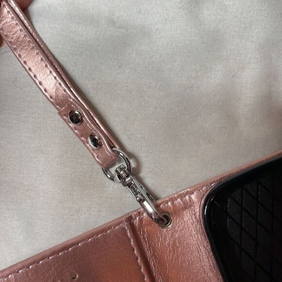 Bocasal IPhone 12 Rose Gold Wristlet Case. - Picture 12 of 12